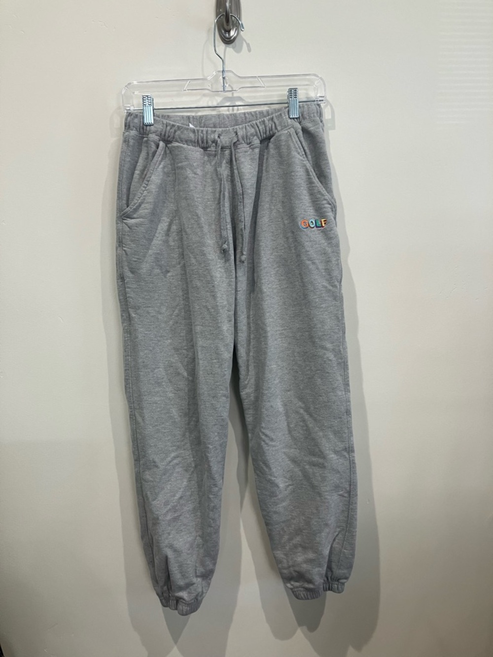 Golf Wang Gray Men's Sweatpants with Rainbow Logo
